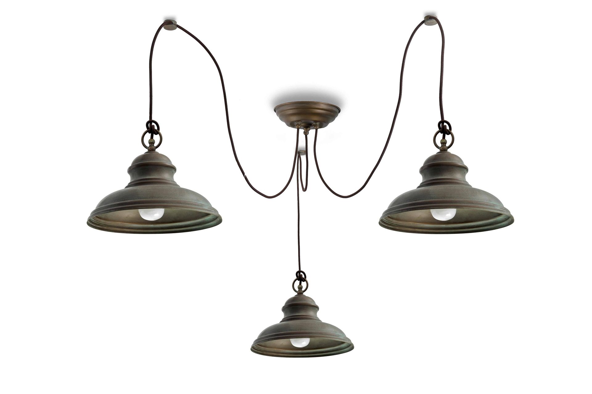 Lampa loft wisząca MILL 1780.4L - Moretti Luce
