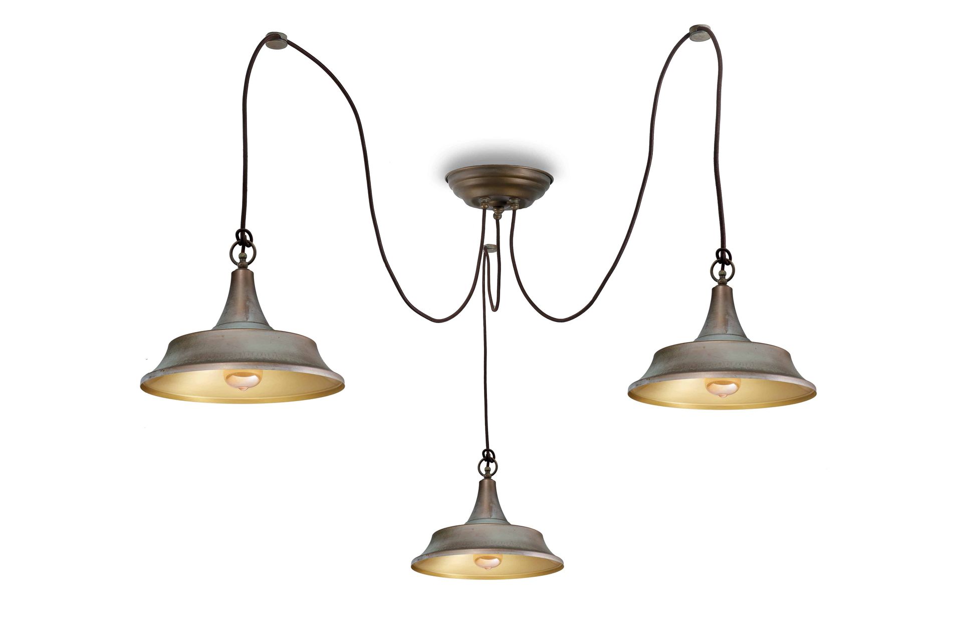 Lampa loft wisząca ATELIER 3120.3L - Moretti Luce