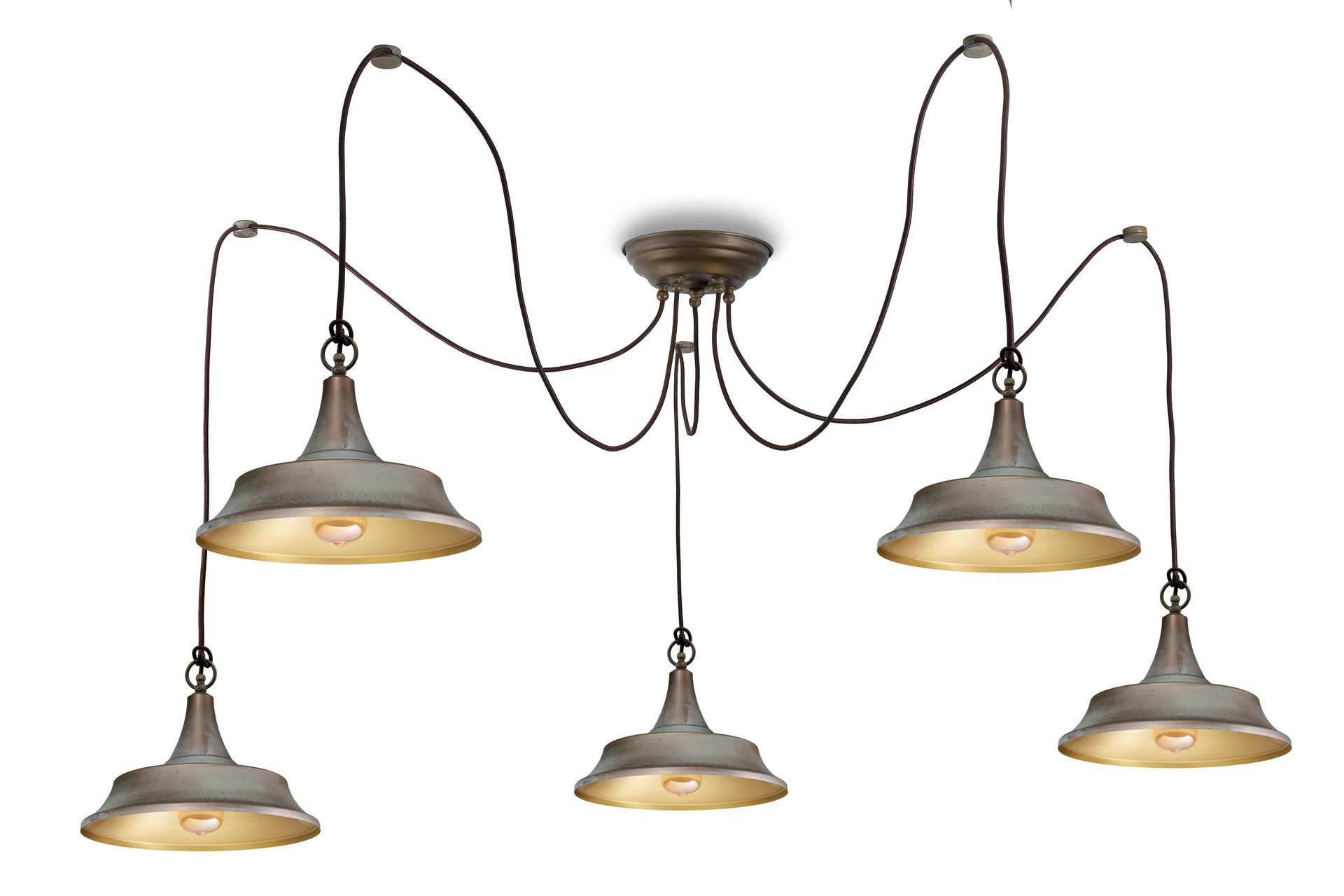 Lampa loft wisząca ATELIER 3120.6L - Moretti Luce