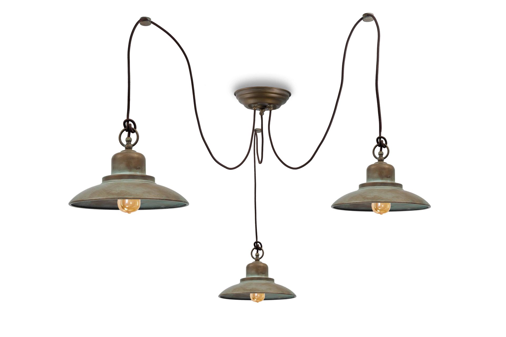 Lampa loft wisząca PATIO 1697.3L - Moretti Luce