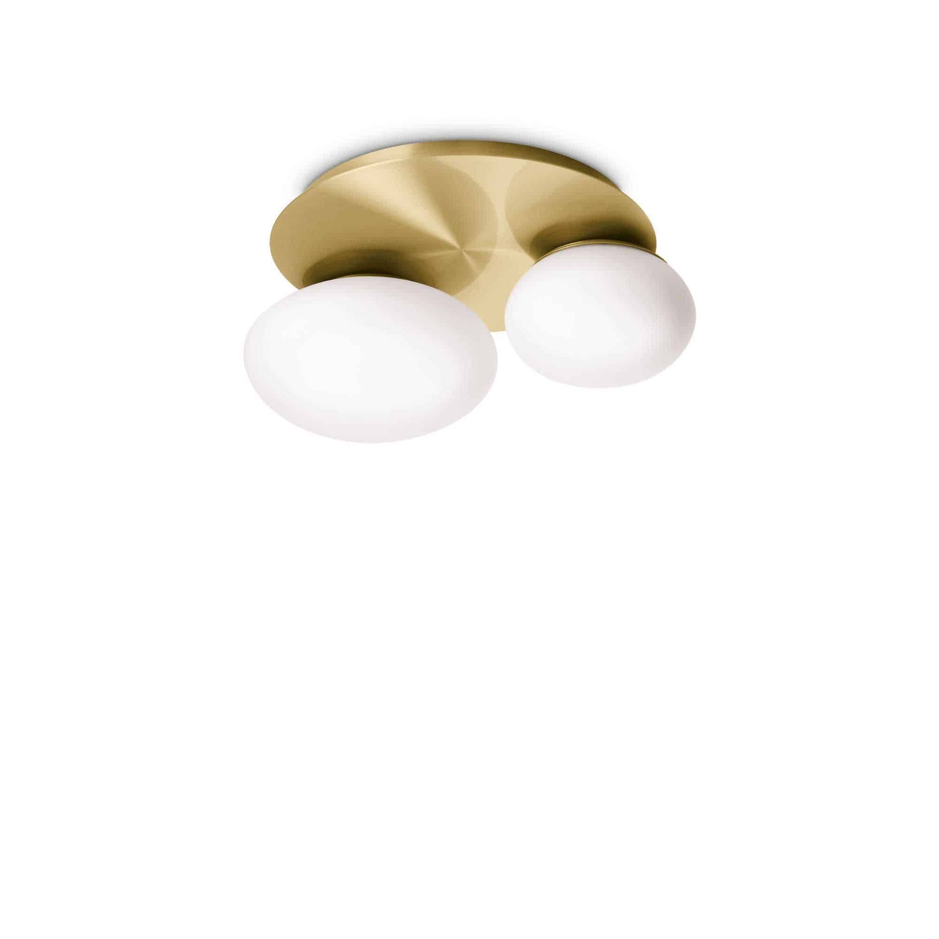 Plafon NINFEA PL2 OTTONE 293653 - Ideal Lux