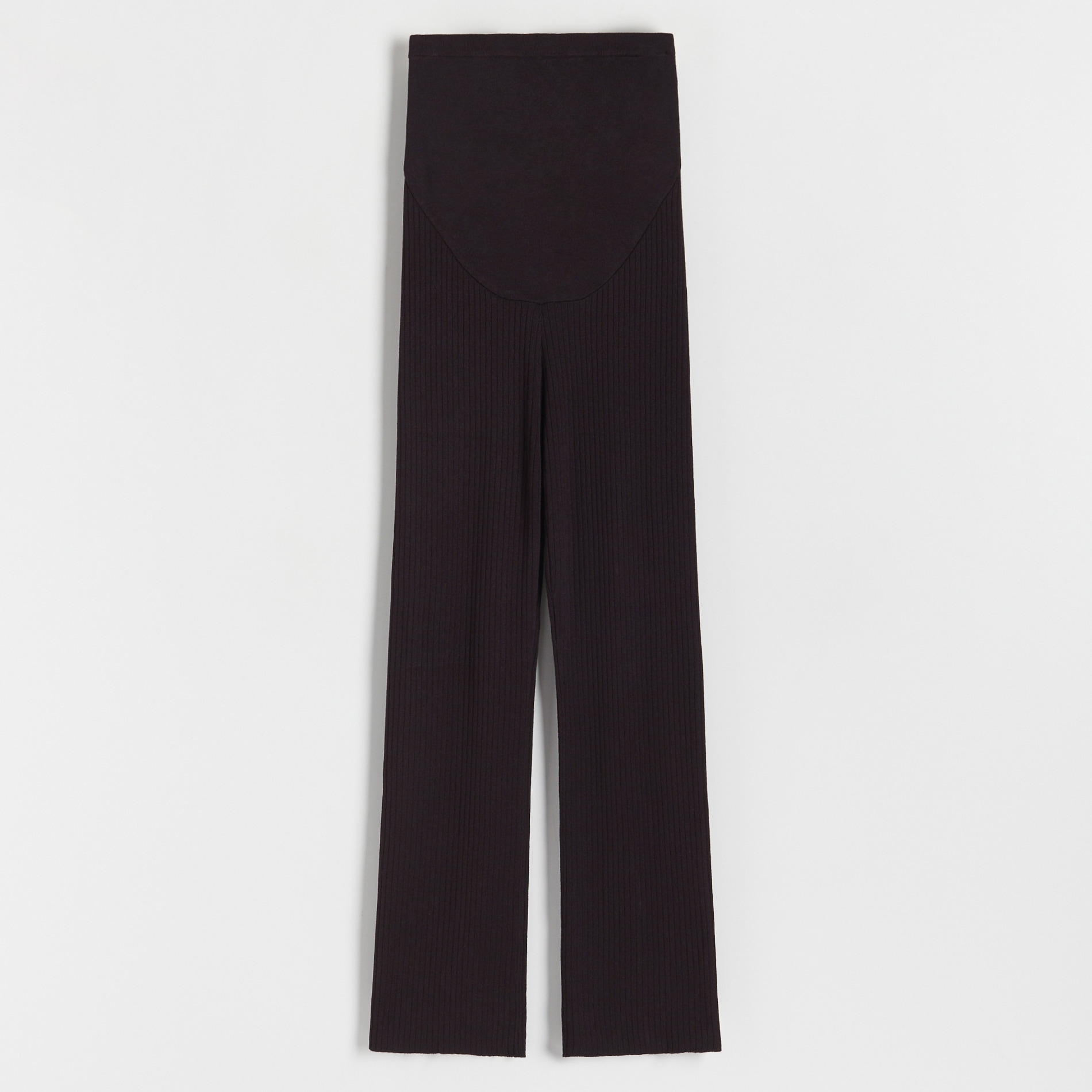 Reserved - Dzianinowe spodnie z wiskozy - Czarny