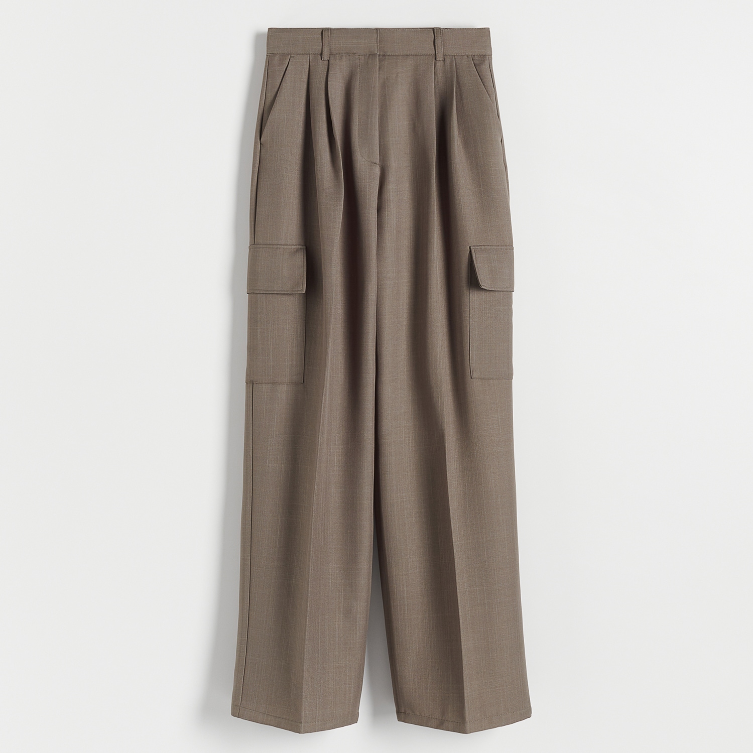 Reserved - Spodnie z kieszeniami cargo - Khaki