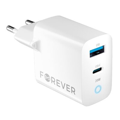 Forever Tc-06-20Ac Ładowarka Pd Qc 20W Biała