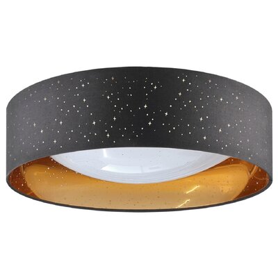 Sanico Tuluza 323149 plafon oprawa sufitowa 1x24W LED 4000K czarny/złoty