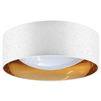 Sanico Tuluza 323163 plafon oprawa sufitowa 1x18W LED 4000K biały/złoty