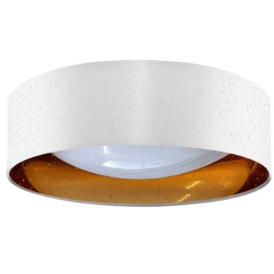 Sanico Tuluza 323217 plafon oprawa sufitowa 1x24W LED 4000K biały/złoty