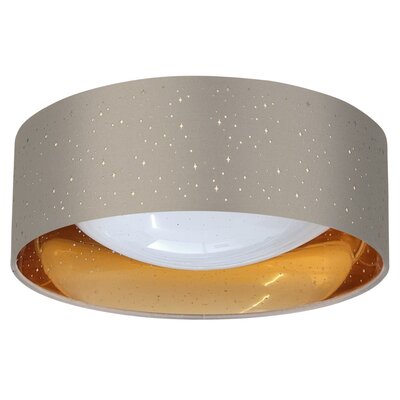 Sanico Tuluza 323224 plafon oprawa sufitowa 1x18W LED 4000K szary/złoty