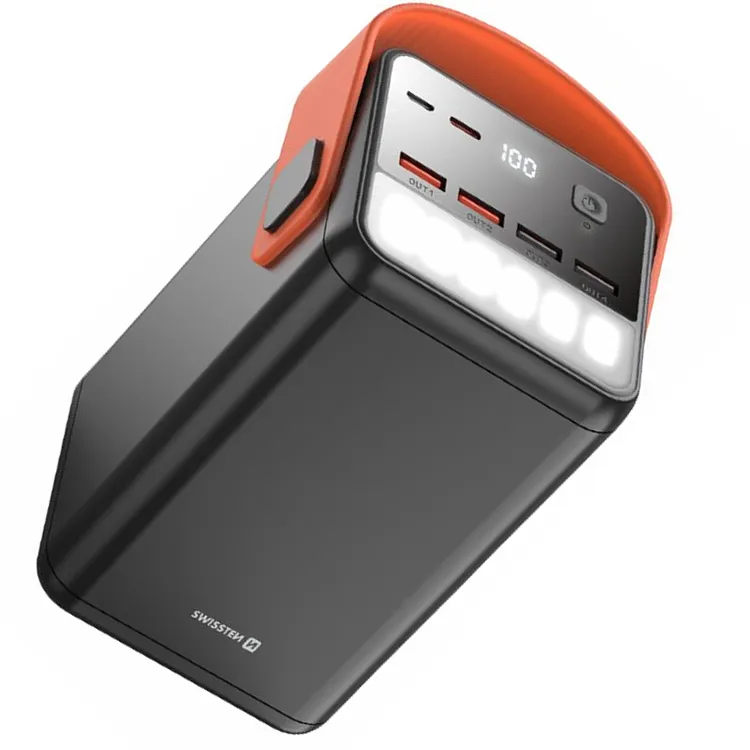 SWISSTEN POWERBANK 65W PD 60000 mAh POWER LINE z latarką LED