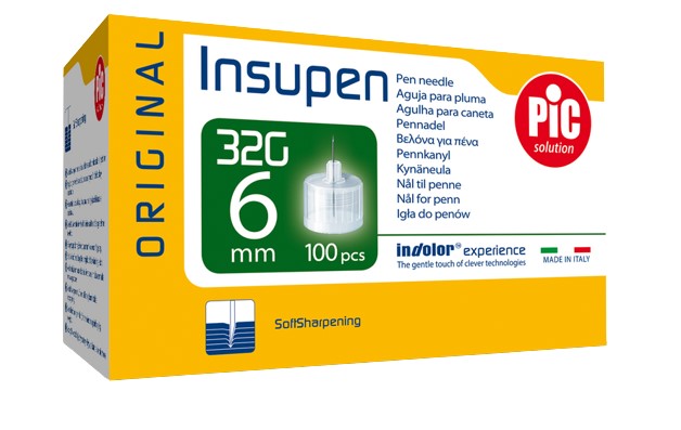 Artsana PIC Insupen 32 G 6 mm igły do penów insulinowych Original x 100 szt |  OD 199 PLN!