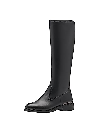 Tamaris Damskie botki 1-1-25538-41, czarny mat, 39 EU