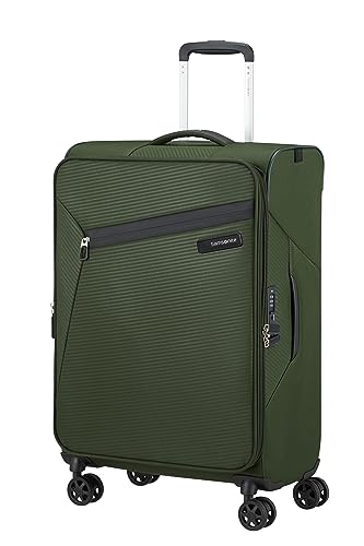 Samsonite Litebeam Spinner M, walizka z możliwością rozszerzenia, 66 cm, 67/73 l, zielona (Climbing Ivy), Zielony (Climbing Ivy), Spinner M (66 cm - 67/73 L), Walizka