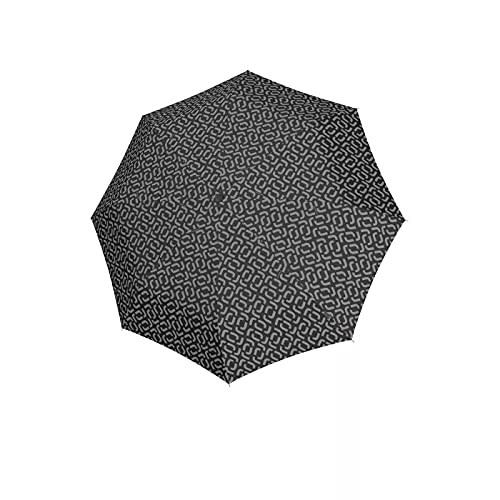 reisenthel Umbrella Pocket Classic – kompaktowy parasol kieszonkowy z butelek PET pochodzących z recyklingu – z ergonomicznym uchwytem, czarny, 24 x 4,5 x 5 cm, Wytrzymały parasol kieszonkowy
