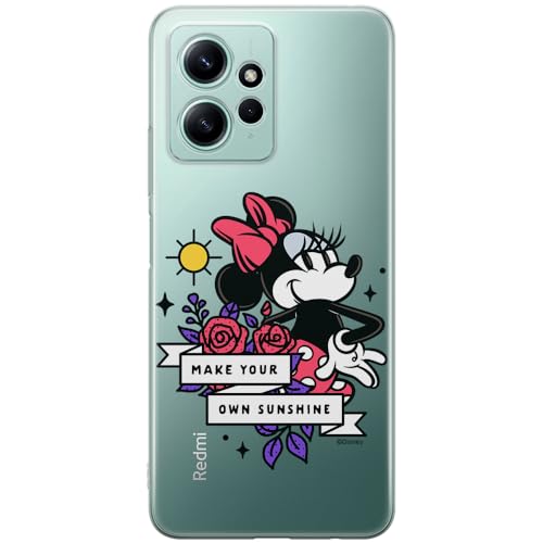 ERT GROUP etui na telefon Xiaomi REDMI NOTE 12 4G, case oryginalny i oficjalnie licencjonowany przez Disney, wzór Minnie 073, optymalnie dopasowane, plecki z TPU częściowo przeźroczyste