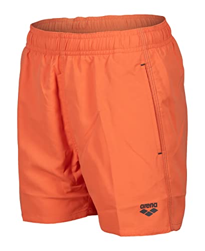 ARENA Boys' Beach Boxer Solid R Swim Trunks, NESPOLA-Asphalt, 14-15 Boy's, Nespola-asphalt