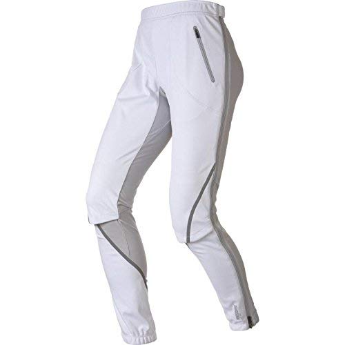 ODLO Spodnie damskie Nagano Windstopper - białe - wysoki stan, XL