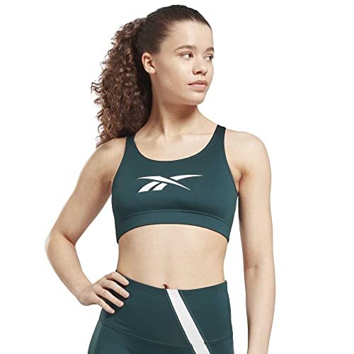 Reebok Damski biustonosz sportowy z dużym logo