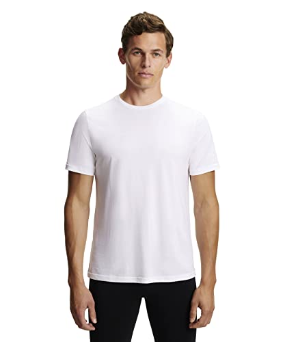 FALKE Męski t-shirt z logo Core z okrągłym dekoltem M S/S Sh Lyocell bawełna szybkoschnąca, 1 sztuka (1 opakowanie)