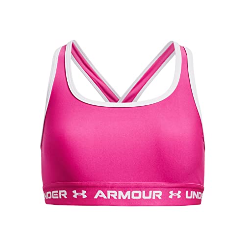 Under Armour Dziewczęcy biustonosz sportowy ze skrzyżowanymi plecami o średniej sile uderzenia