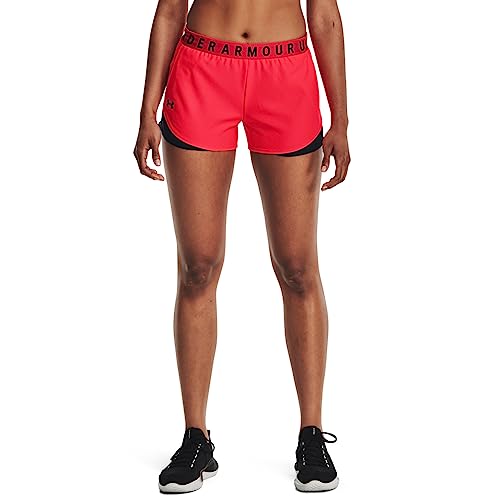 Under Armour Damskie szorty Play Up 3.0 luźne spodenki na siłownię dla kobiet z pochlebnym zakrzywionym obszyciem, odprowadzające pot spodenki do biegania