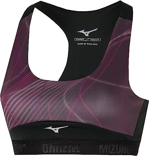 Mizuno Damski biustonosz sportowy z grafiką alfa