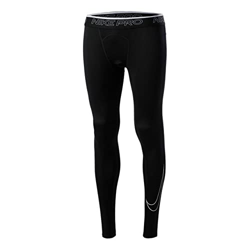 NIKE DD1913 M NP DF obcisłe legginsy męskie czarne/białe M