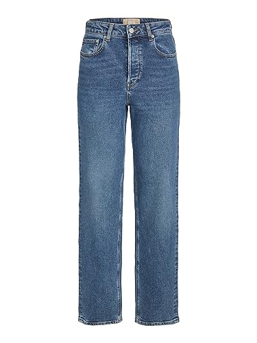 JACK & JONES Damskie spodnie jeansowe Jxseville Loose Mw Jeans C5037 DNM