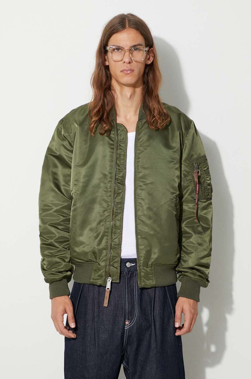 Alpha Industries kurtka bomber MA-1 VF 59 męski kolor zielony przejściowa