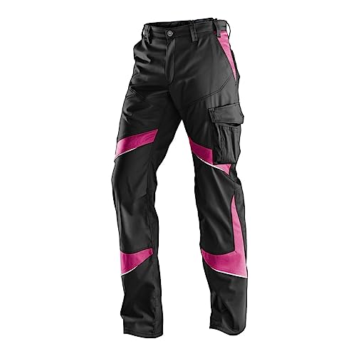 KÜBLER Workwear KÜBLER ACTIVIQ damskie spodnie robocze, czarne/różowe