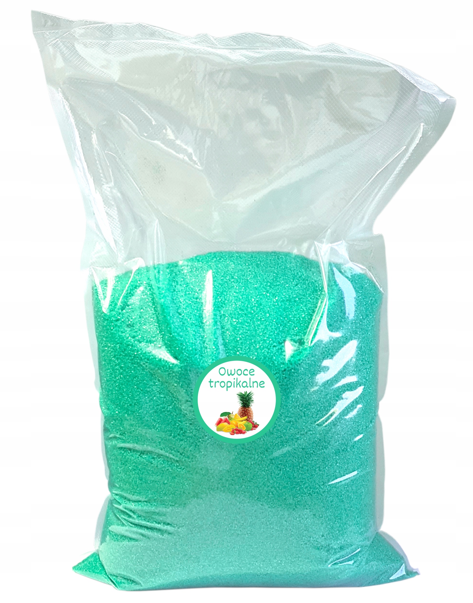 Cukier 5kg Turkusowy Tropikalny kolorowy worek