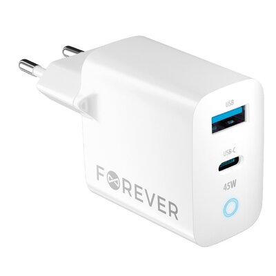Forever Tc-06-45Ac Ładowarka Gan Pd Qc 45W Biała