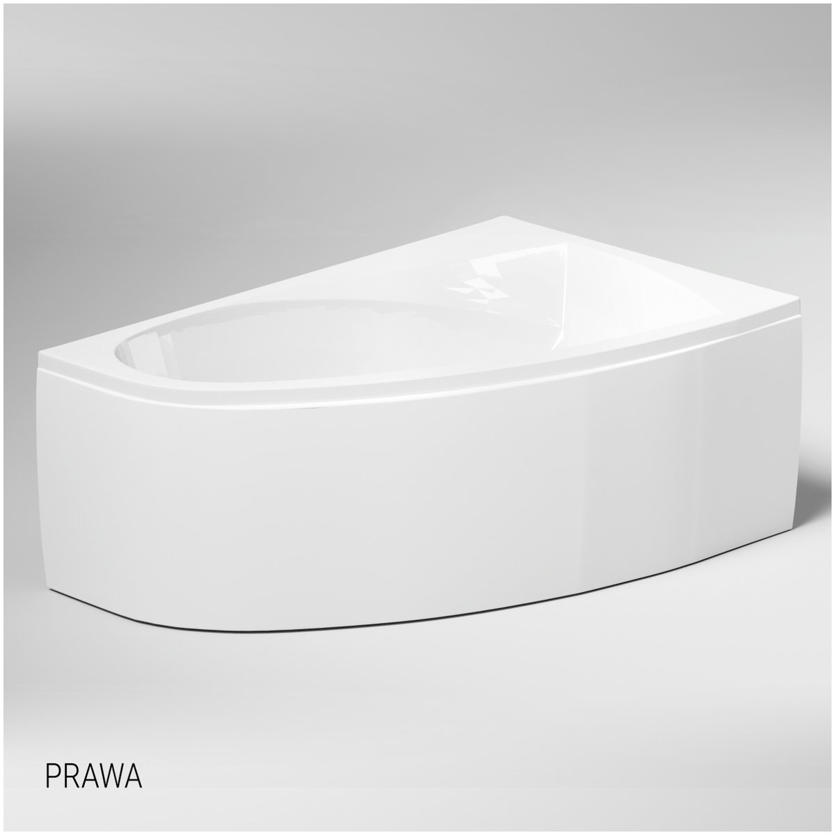 Excellent Obudowa wannowa boczna 160x100cm Biała Prawa OBEX.AQP.16WH