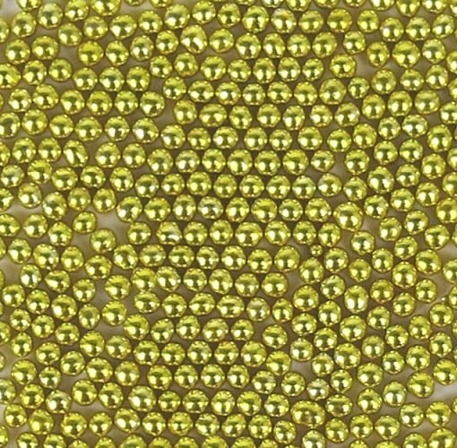 PEREŁKI CUKROWE BŁYSZCZĄCE złote jasne 5mm - 25g
