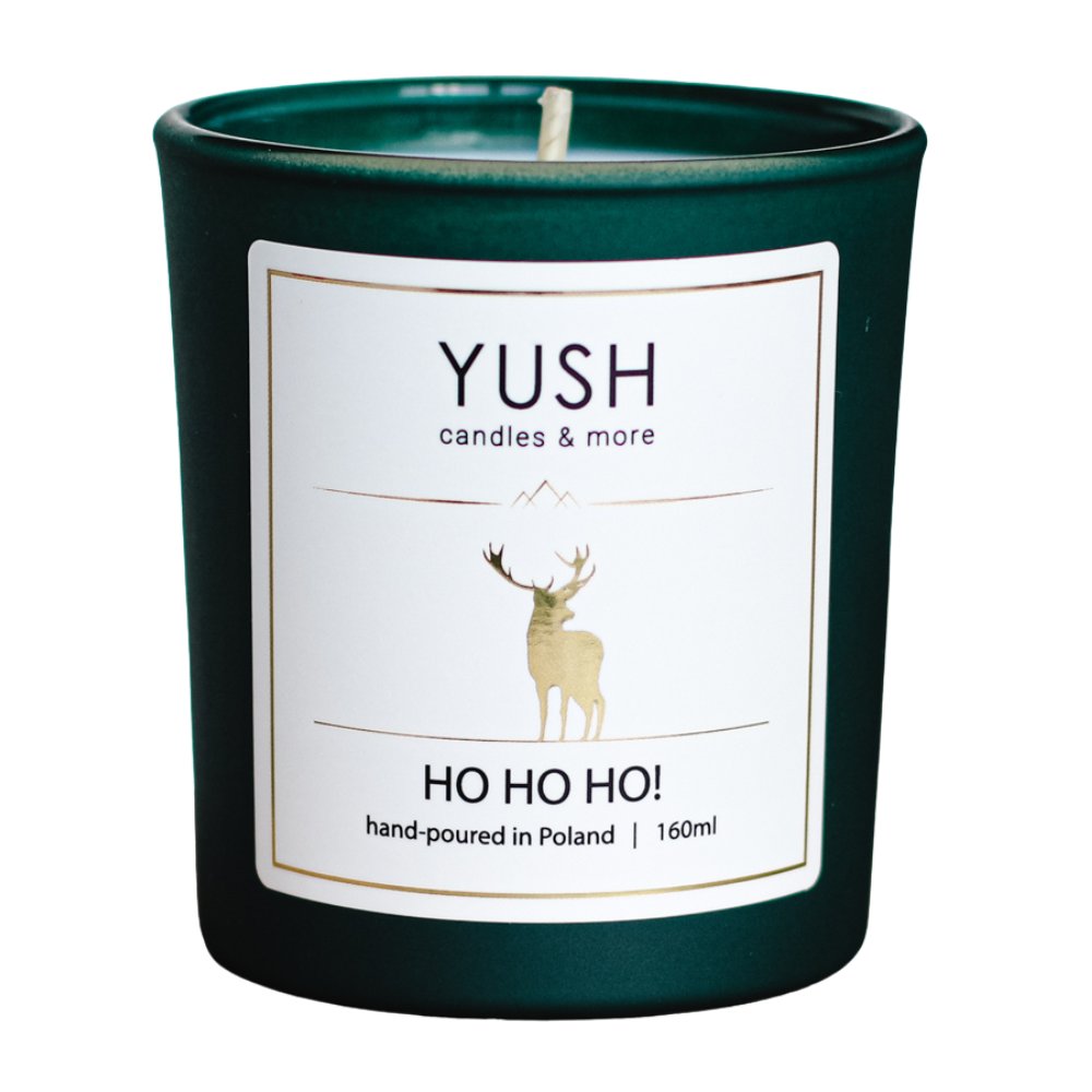 Ho Ho Ho - Świąteczna Świeca Sojowa Royal Christmas 160Ml - Yush