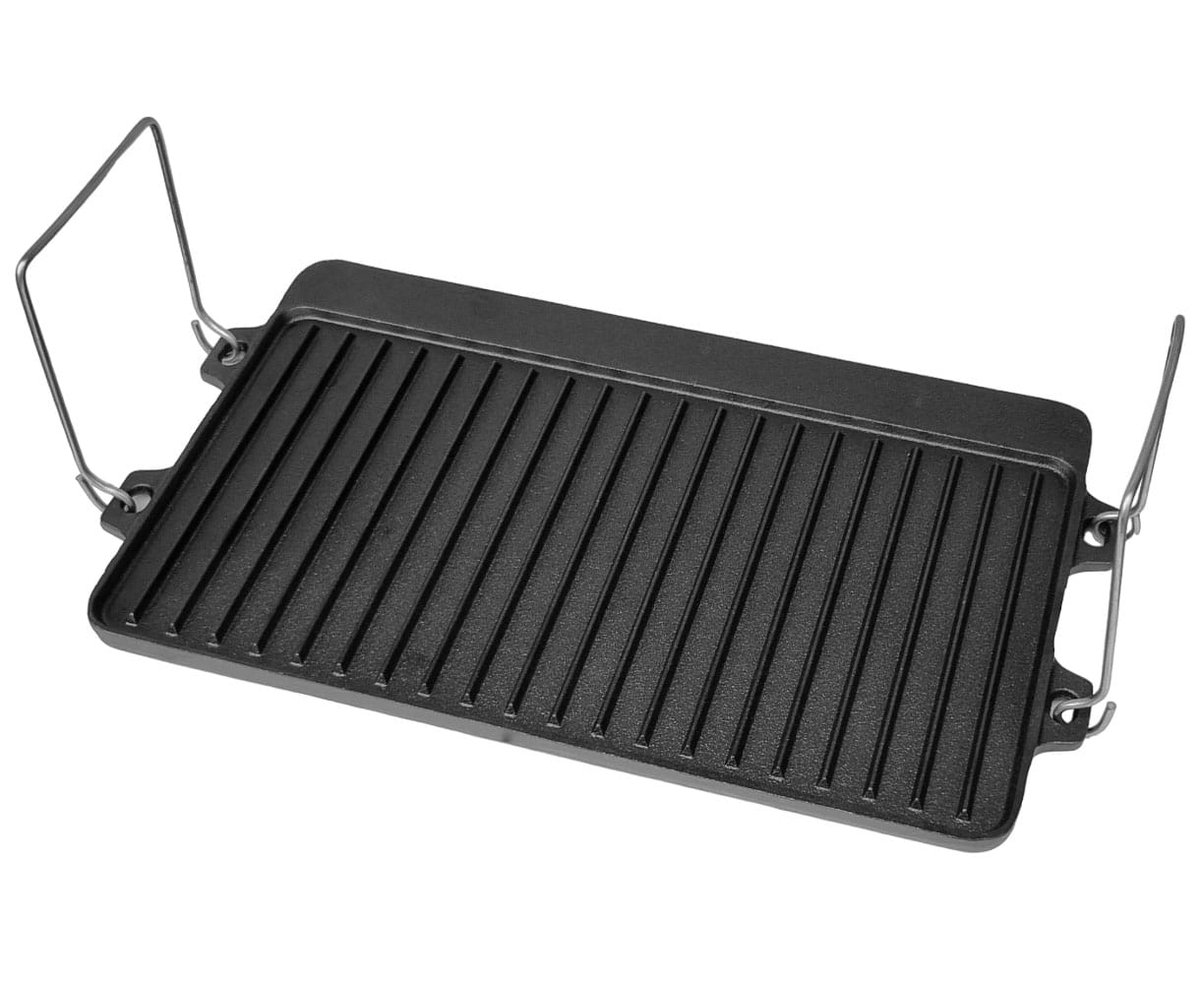 Dwustronna Żeliwna Płyta Grillowa 44 X 24Cm Krisberg Ks-2643