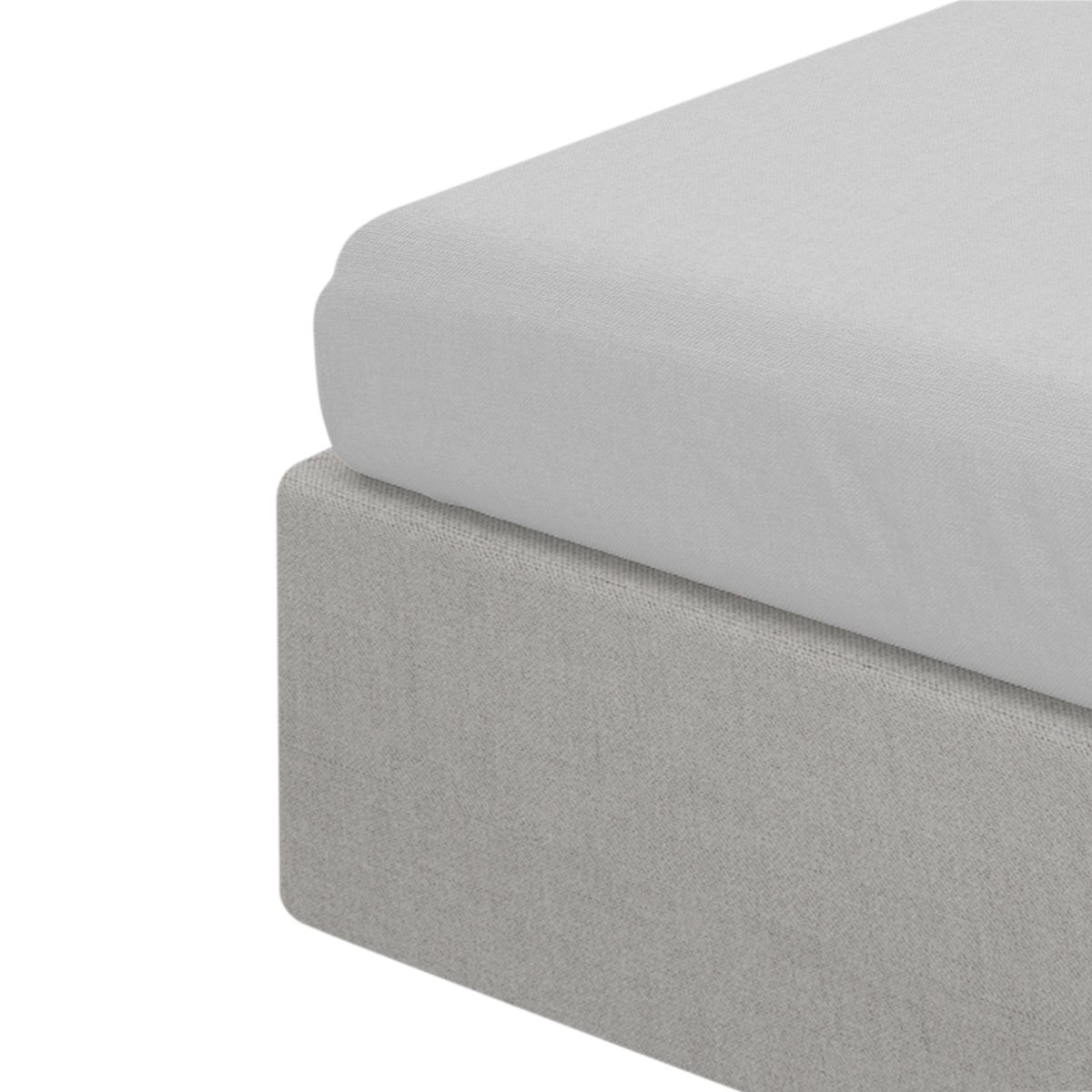 Prześcieradło z gumką bawełna renforce szare LAUKO 160x200 cm HOMLA