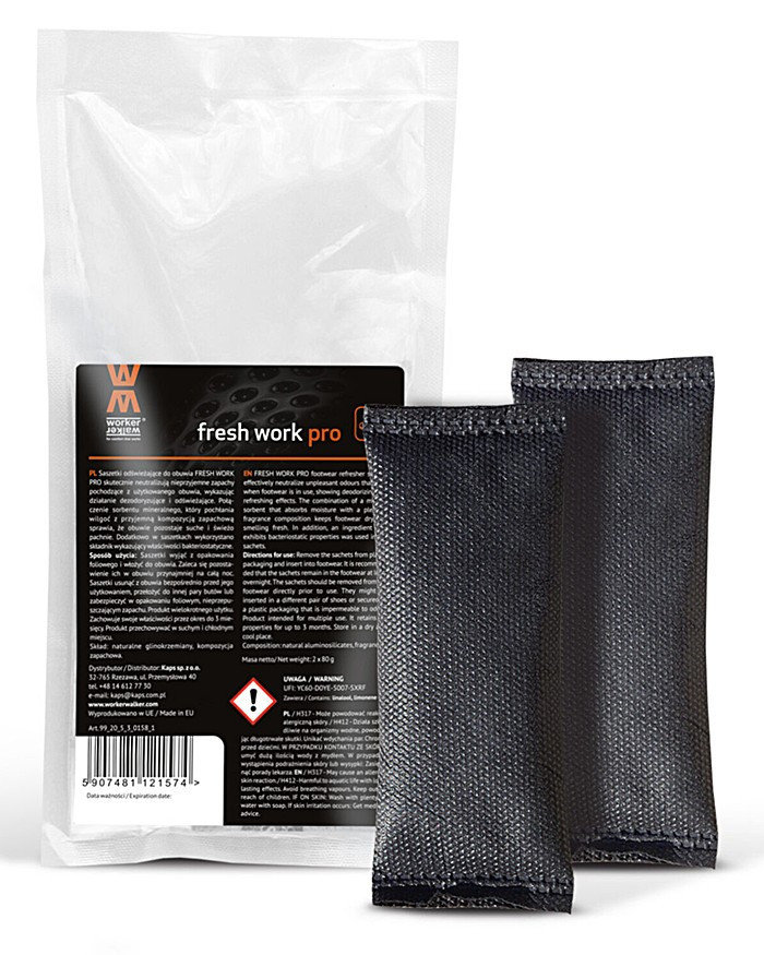 Fresh Work Pro Wolker Walker, saszetki odświeżające do butów