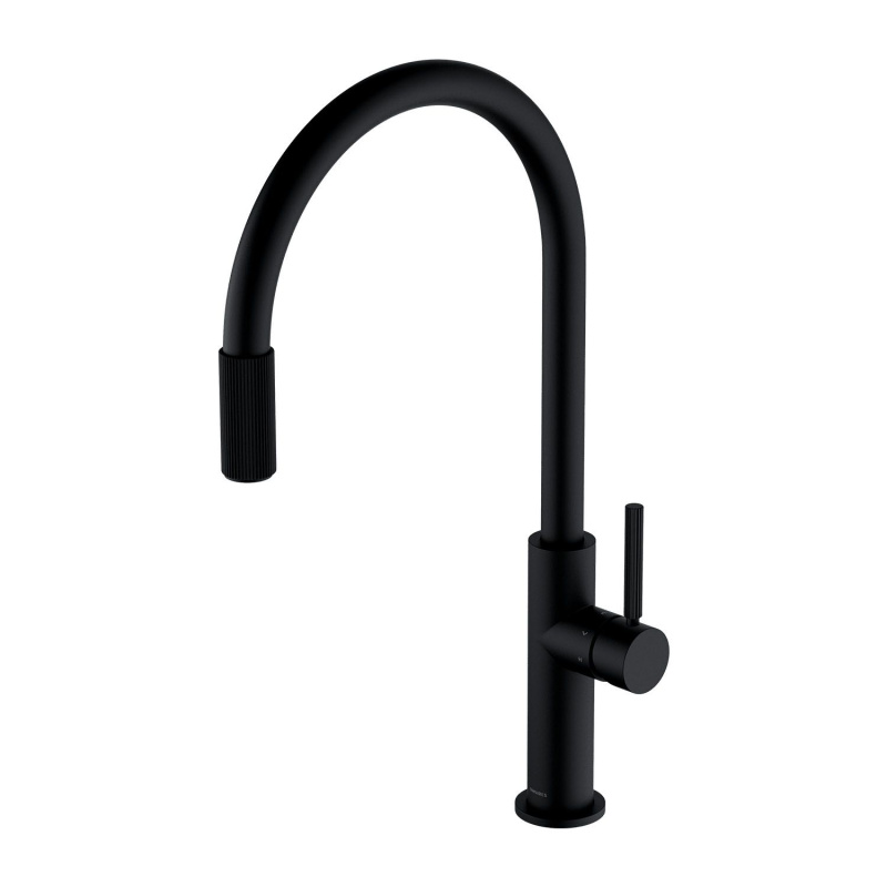 Omnires Switch Bateria kuchenna wysoka do podłączenia filtra czarny mat SW9057BL