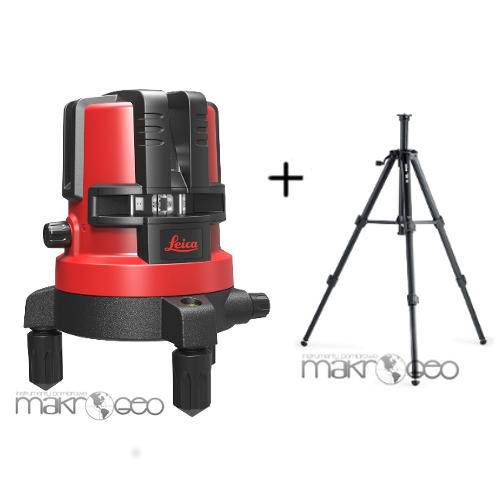 Laser krzyżowy Leica Lino L4P1 + statyw korbowy Leica TRI70