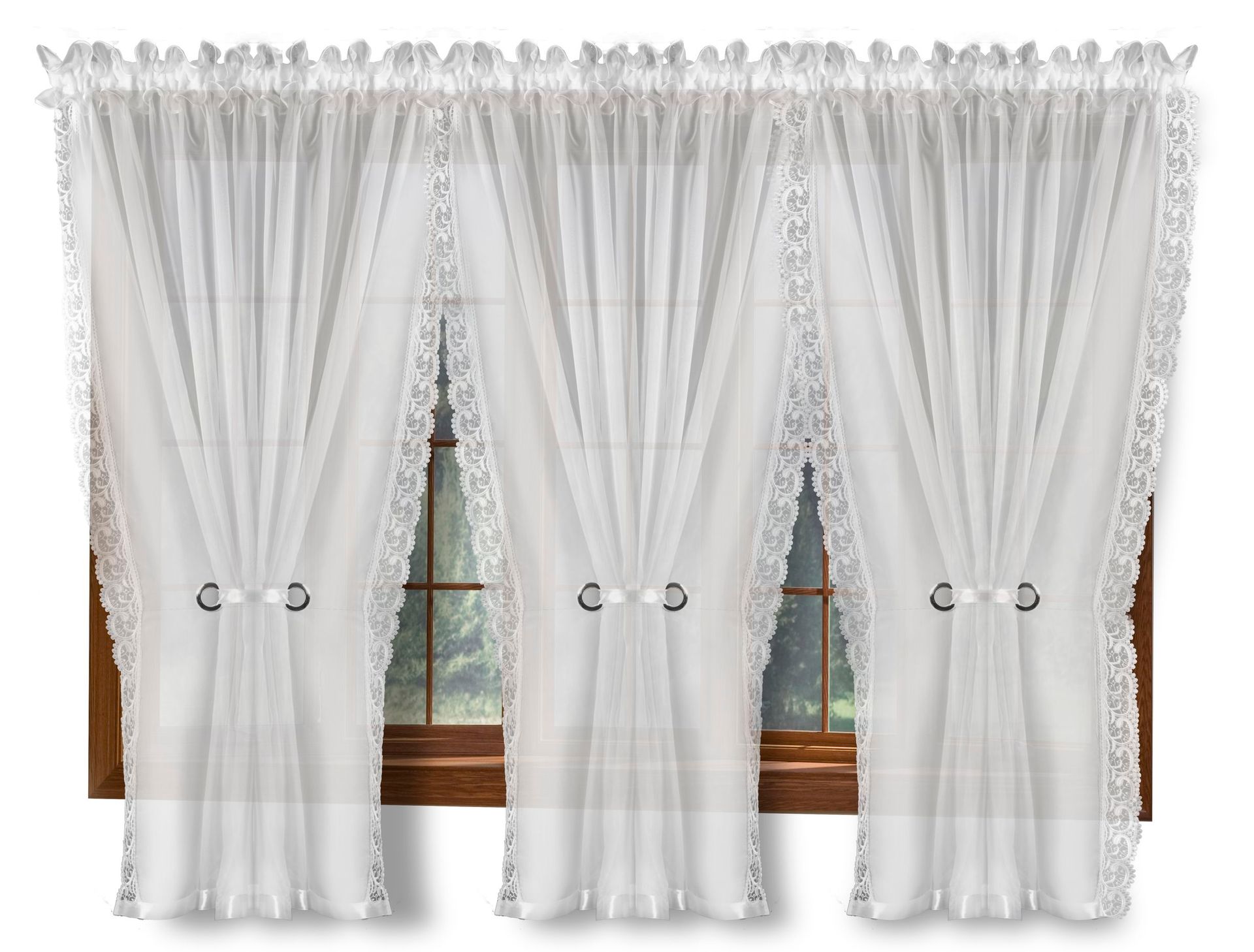 Firana Gotowa Cordoba 600x180 Firanka 3 Panele 180