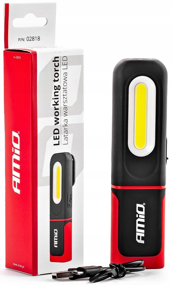 Lampa Latarka Warsztatowa Inspekcyjna Aku Led Cob