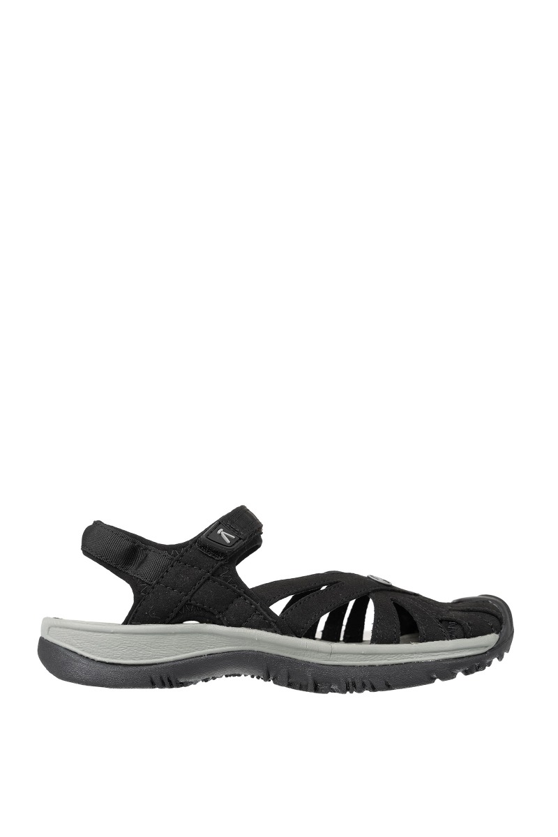 SANDAŁY ROSE SANDAL WOMEN-BLACK-NEUTRAL GRAY