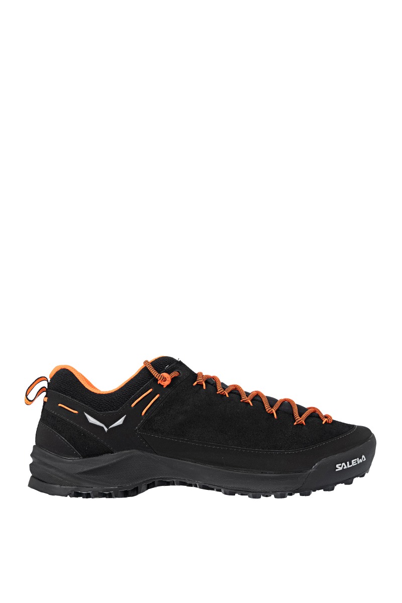 Salewa Wildfire Leather Shoes Men, czarny/pomarańczowy UK 11,5 | EU 46,5 2022 Buty podejściowe 00-0000061395-938-11,5