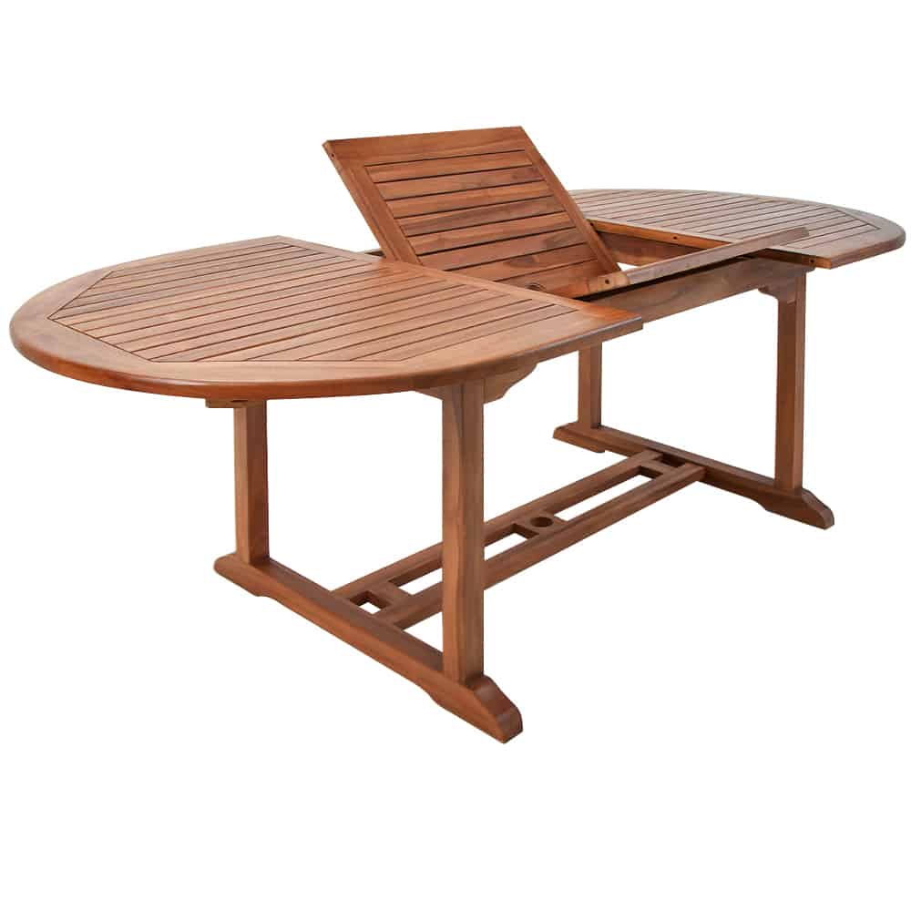Stół ogrodowy Vanamo Eukaliptus FSC 150-200x100x74cm