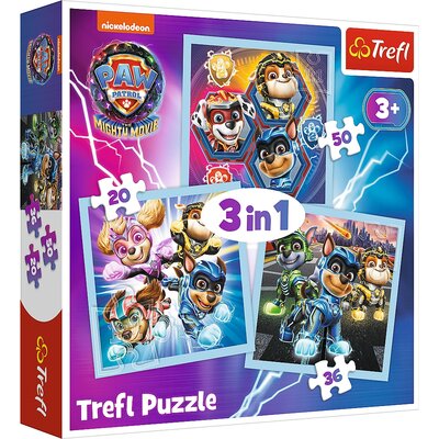 Puzzle 3w1 Moc Mighty Pups TREFL