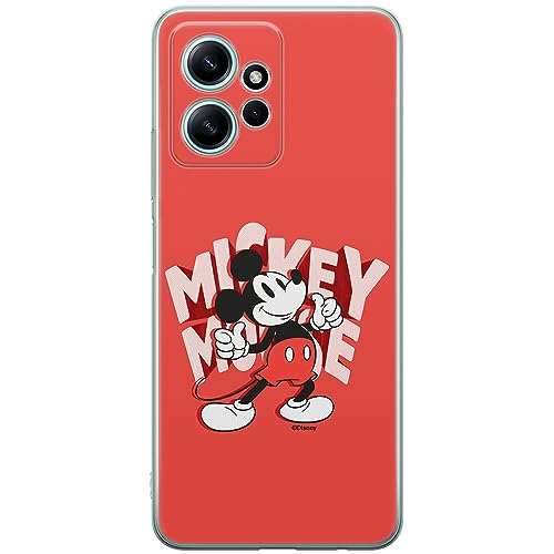 ERT GROUP etui na telefon Xiaomi REDMI NOTE 12 4G, case oryginalny i oficjalnie licencjonowany przez Disney, wzór Mickey 044, optymalnie dopasowane, plecki z TPU