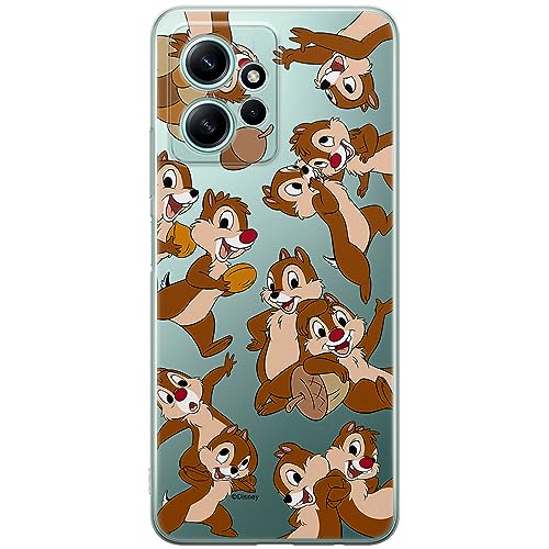 ERT GROUP etui na telefon Xiaomi REDMI NOTE 12 4G, case oryginalny i oficjalnie licencjonowany przez Disney, wzór Chip & Dale 004, optymalnie dopasowane, plecki z TPU częściowo przeźroczyste