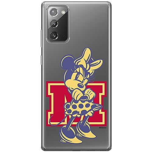 ERT GROUP etui na telefon Samsung GALAXY NOTE 20, case oryginalny i oficjalnie licencjonowany przez Disney, wzór Minnie 072, optymalnie dopasowane, plecki z TPU częściowo przeźroczyste