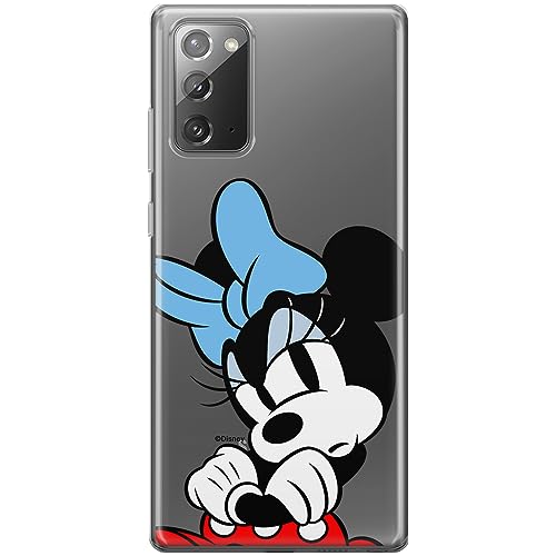 ERT GROUP etui na telefon Samsung GALAXY NOTE 20, case oryginalny i oficjalnie licencjonowany przez Disney, wzór Minnie 077, optymalnie dopasowane, plecki z TPU częściowo przeźroczyste