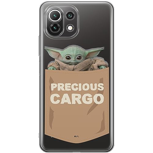 ERT GROUP etui na telefon Xiaomi 11 LITE 4G / 11 LITE 5G, case oryginalny i oficjalnie licencjonowany przez Star Wars, wzór Baby Yoda 030, optymalnie dopasowane, plecki z TPU częściowo przeźroczyste
